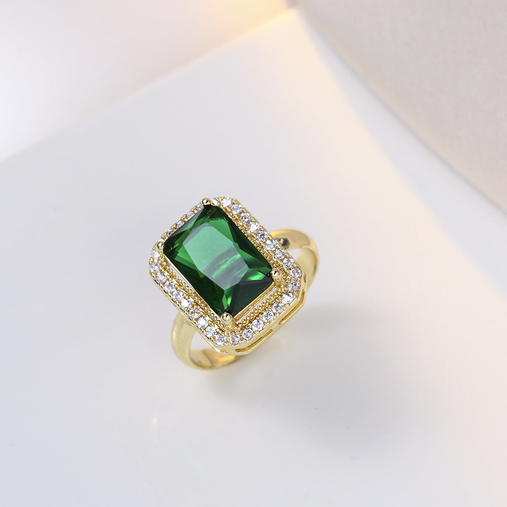 green-zircon-ring-titanium-steel