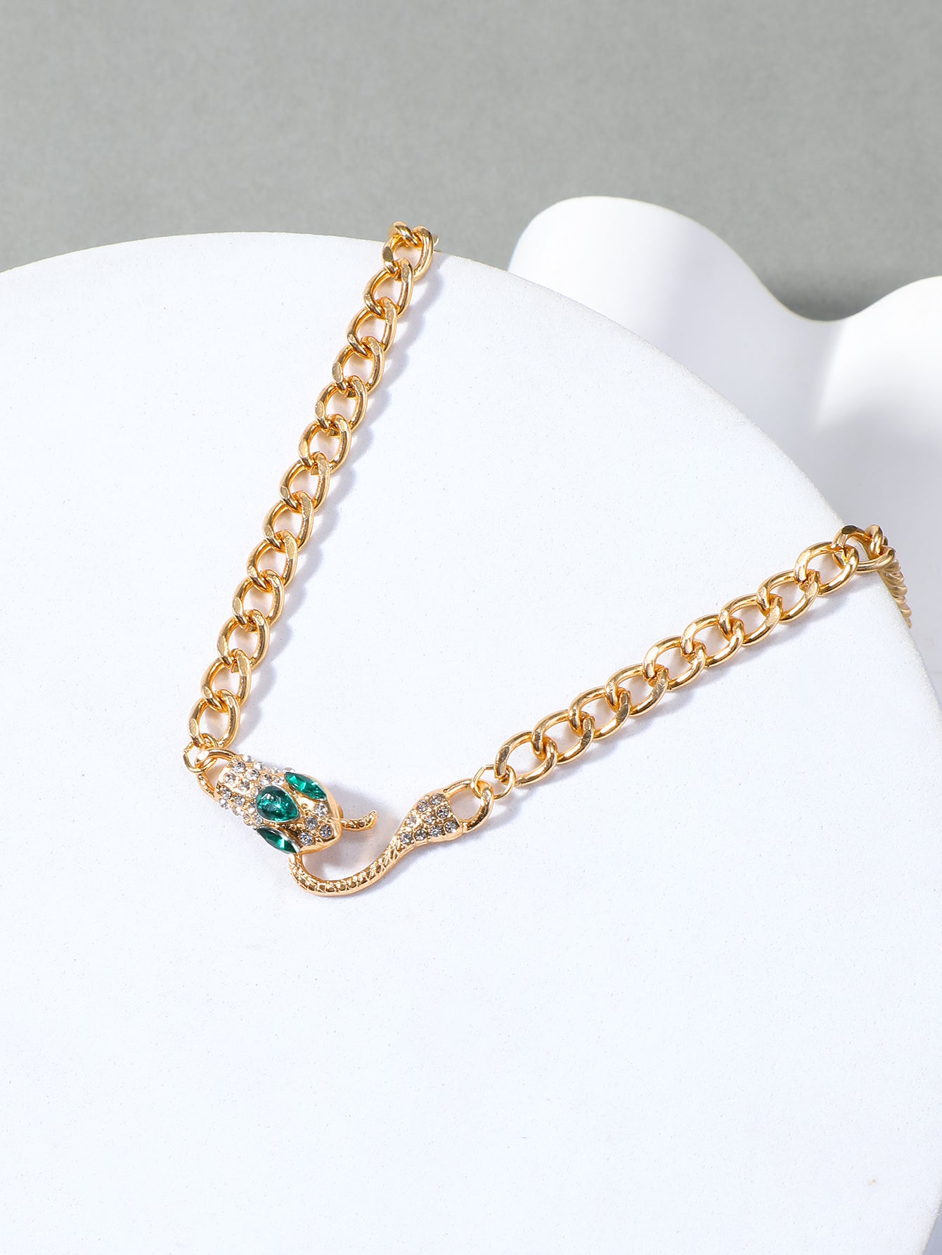 Trendy Snake Element Necklace-Chain