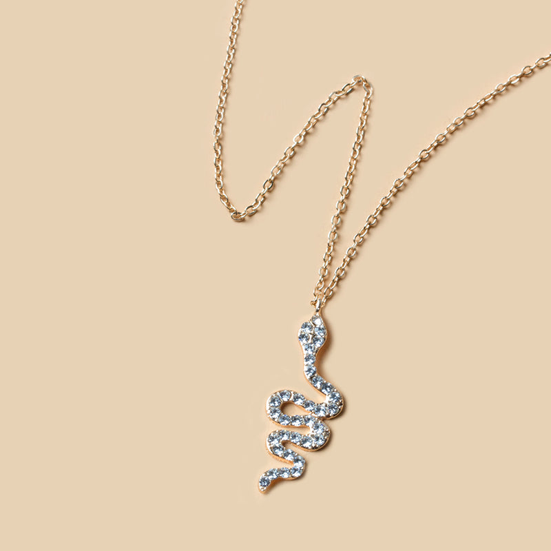 Trendy Snake Element Necklace