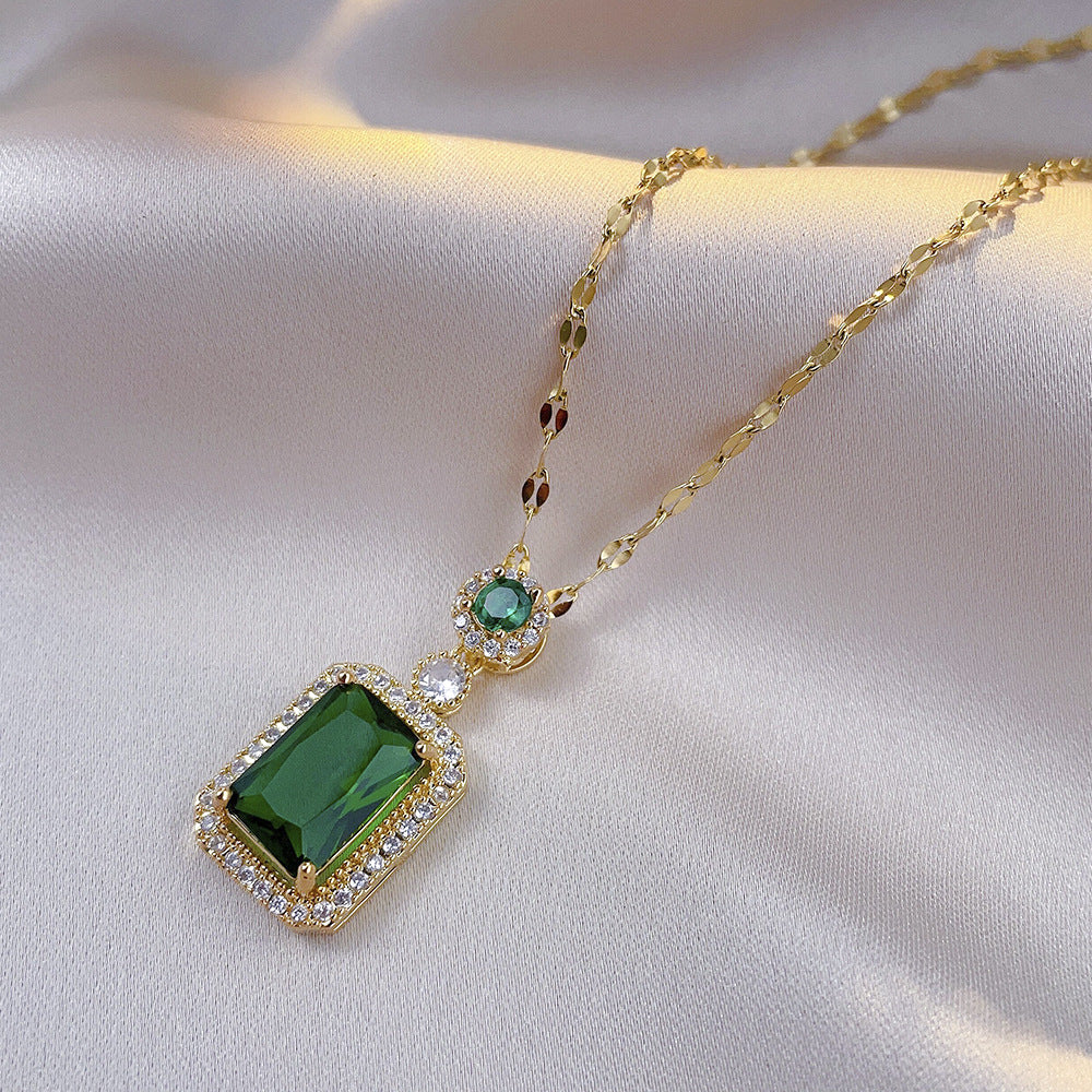 green-zircon-necklace-titanium-steel