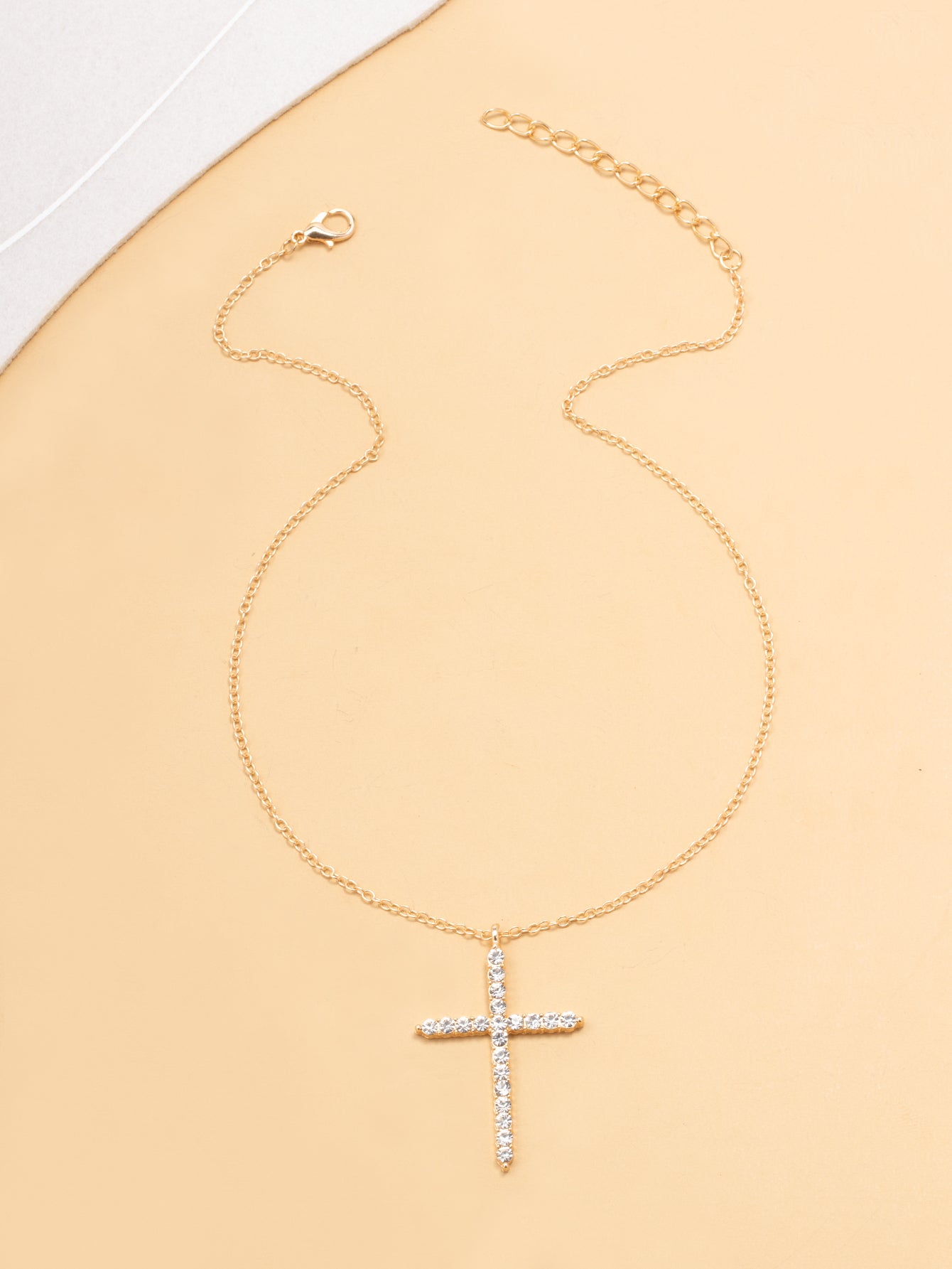 vintage madonna cross pendant necklace gold